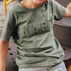 Unisex Nash Iconic Logo Tee in Olive